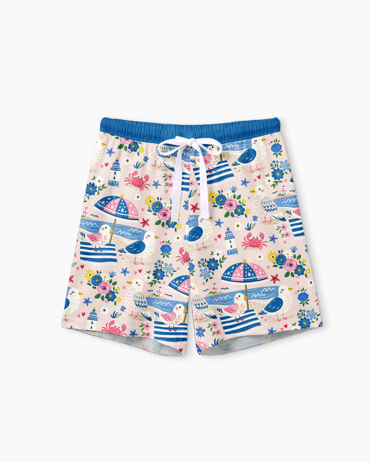A Day At The Shore Bamboo Women Short Sleeve Short Pajama Set