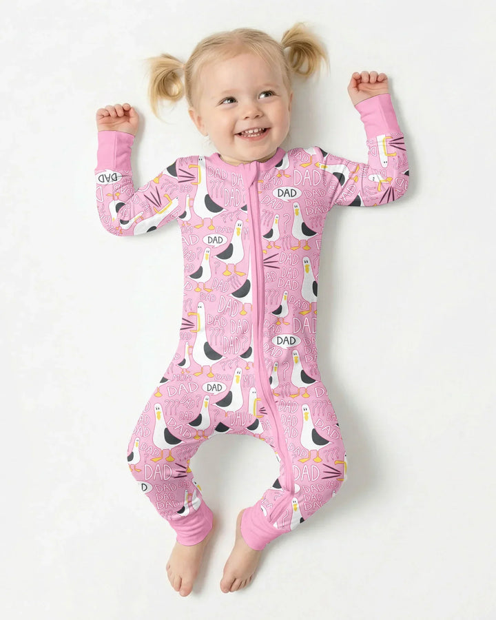 Funny Seagull DAD Bamboo Convertible Zippy