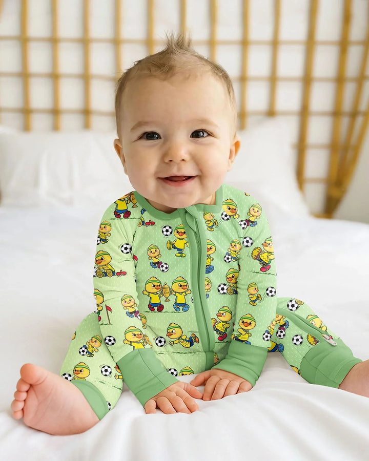 Brasil Soccer Fan Family Matching Bamboo Convertible Zippy