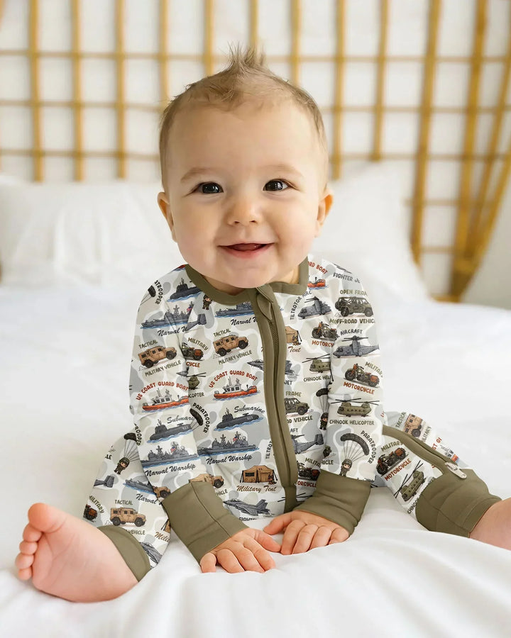 Little Hero Military Family Matching Bamboo Convertible Zippy