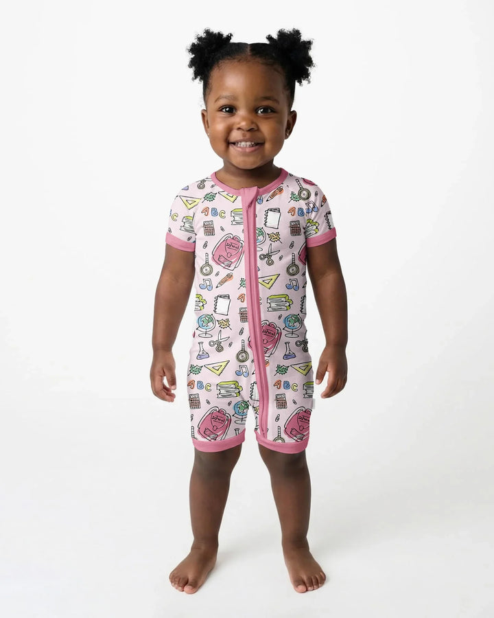 Doodle School Days Bamboo Shorty Zippy