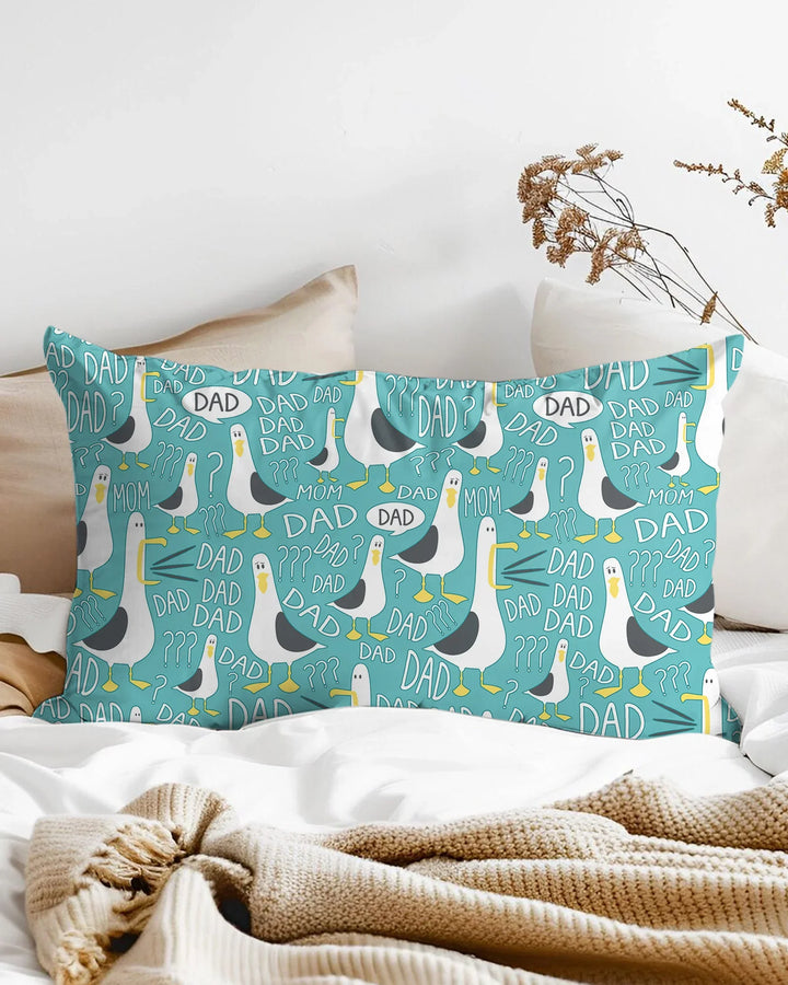 Funny Seagull DAD Bamboo Pillow Case