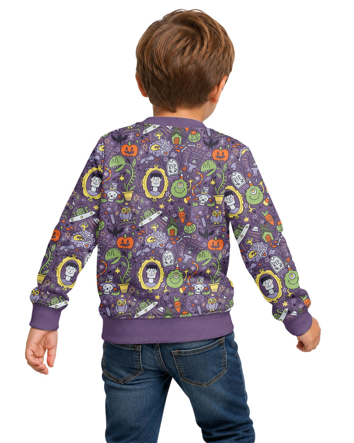 Halloween Monster Fun Bamboo Crewneck Sweatshirt