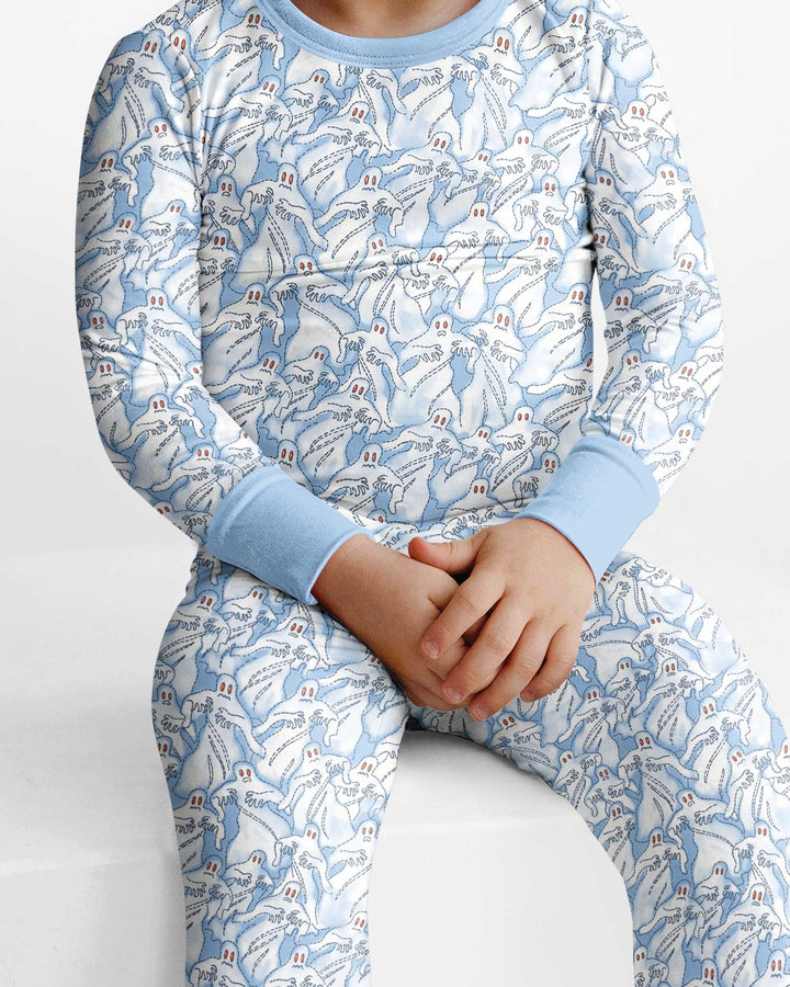 Ghostly Threads Bamboo Two Piece Long Sleeve Pajama Set