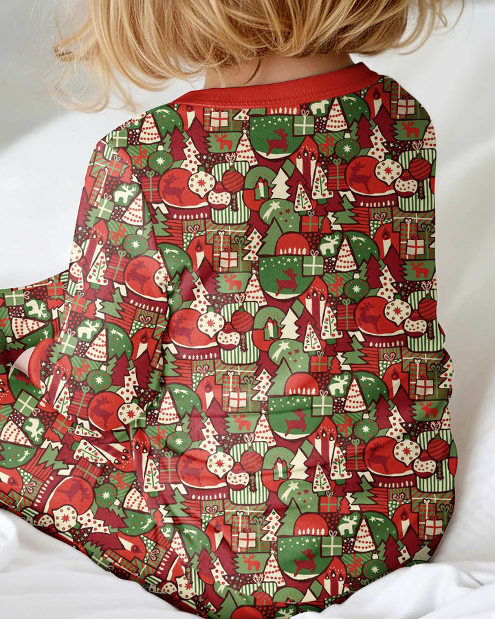 Christmas Time Mosaic Bamboo Convertible Zippy