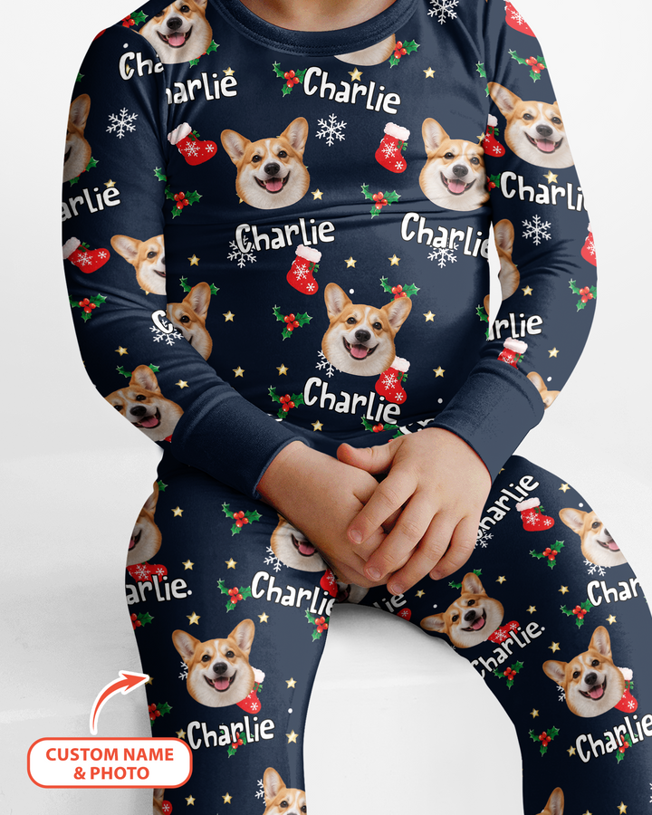 My Furry Christmas Bamboo Two Piece Long Sleeve Pajama Set