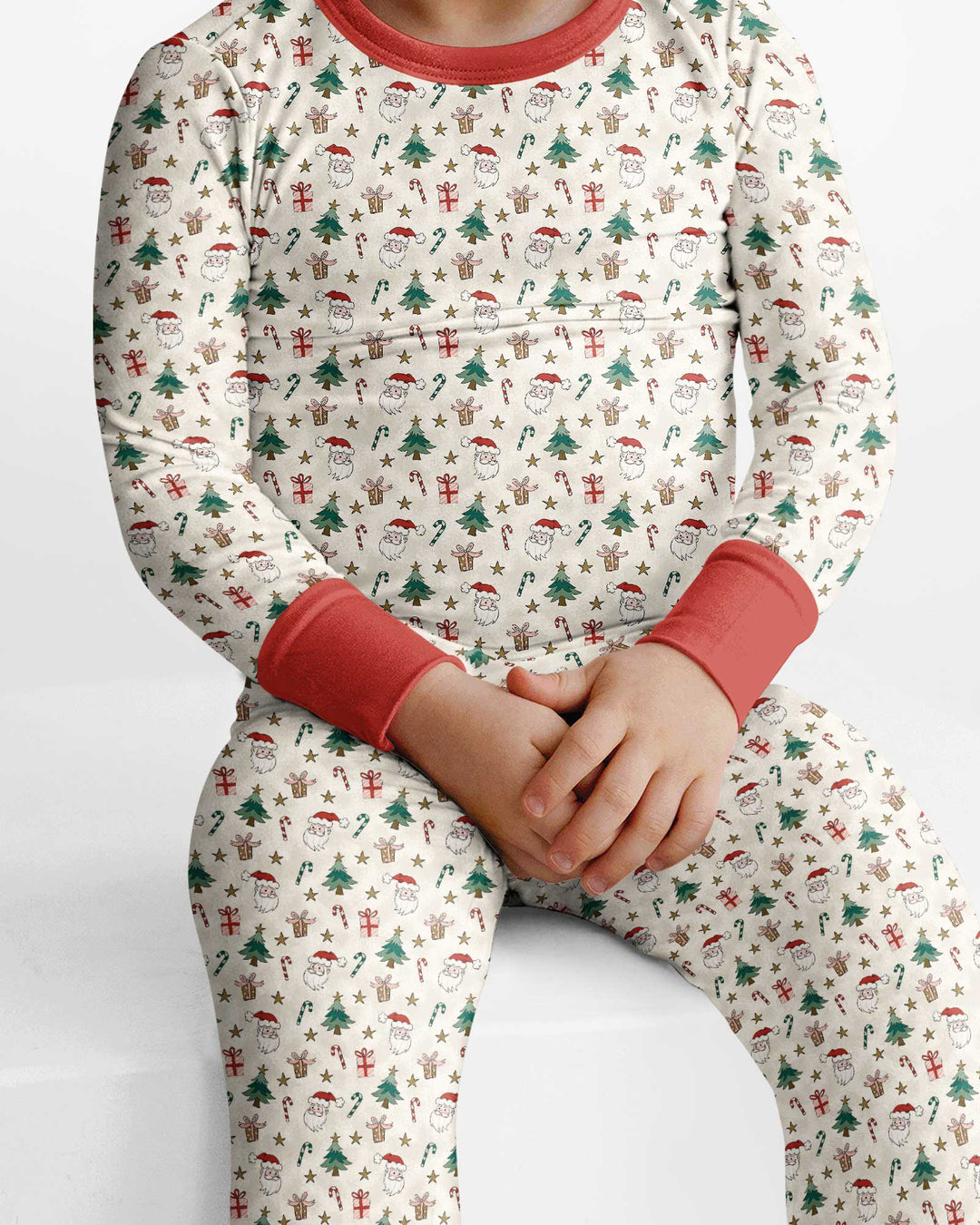 Template Bamboo Two Piece Long Sleeve Pyjamas Set