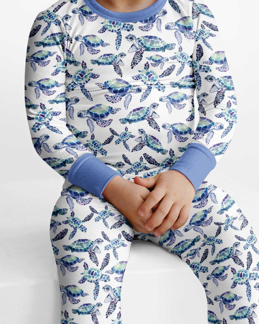 Sea Turtle Dream Bamboo Two Piece Long Sleeve Pajama Set