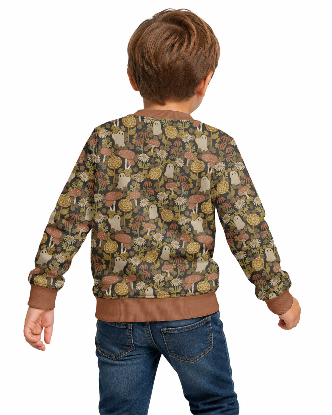 Ghost Garden Dark Autumn Bamboo Crewneck Sweatshirt