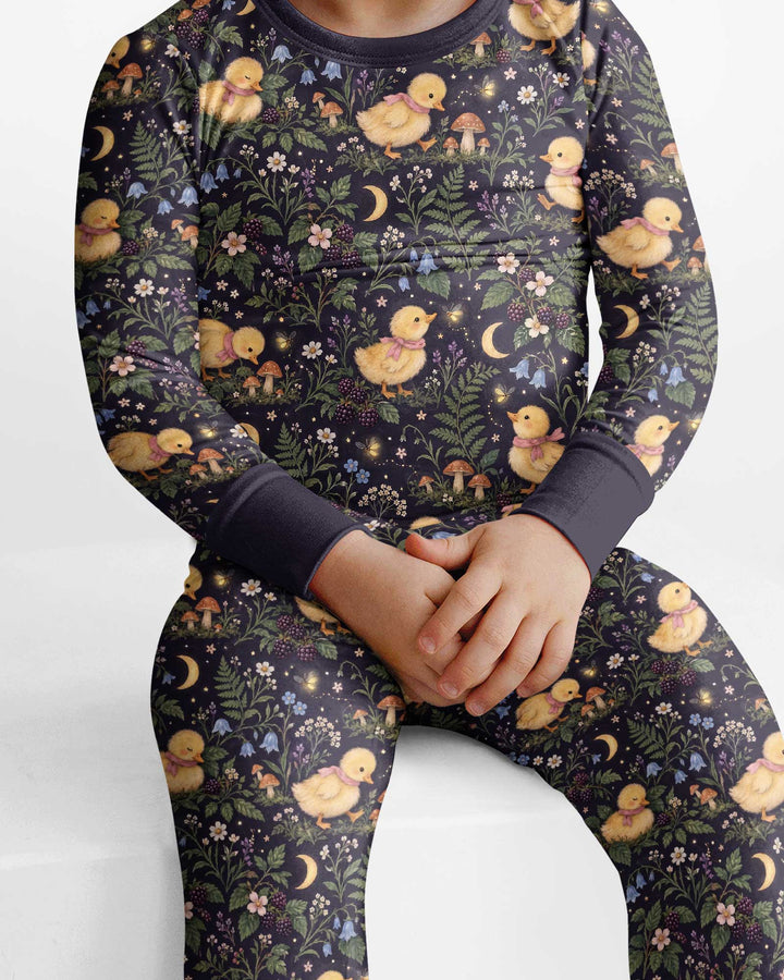 Little Duckling Dreams Bamboo Two Piece Long Sleeve Pajama Set