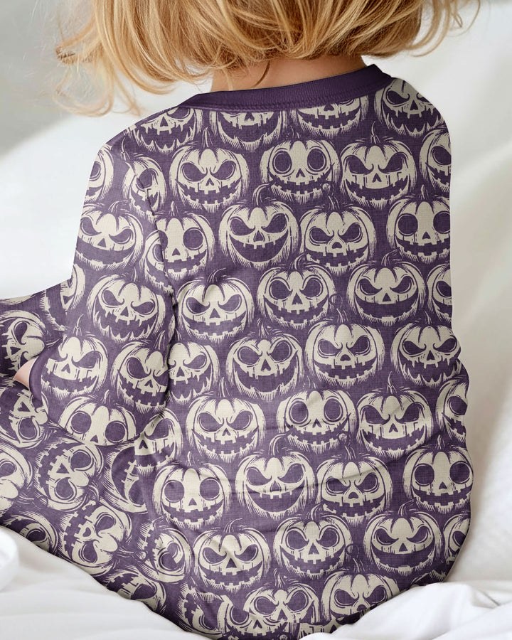 Retro Halloween Jack-O-Lantern Spooky Faces Bamboo Convertible Zippy