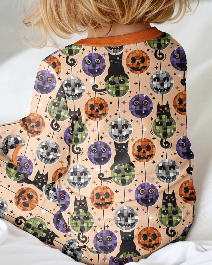 Groovy Halloween Disco Cat Bamboo Convertible Zippy