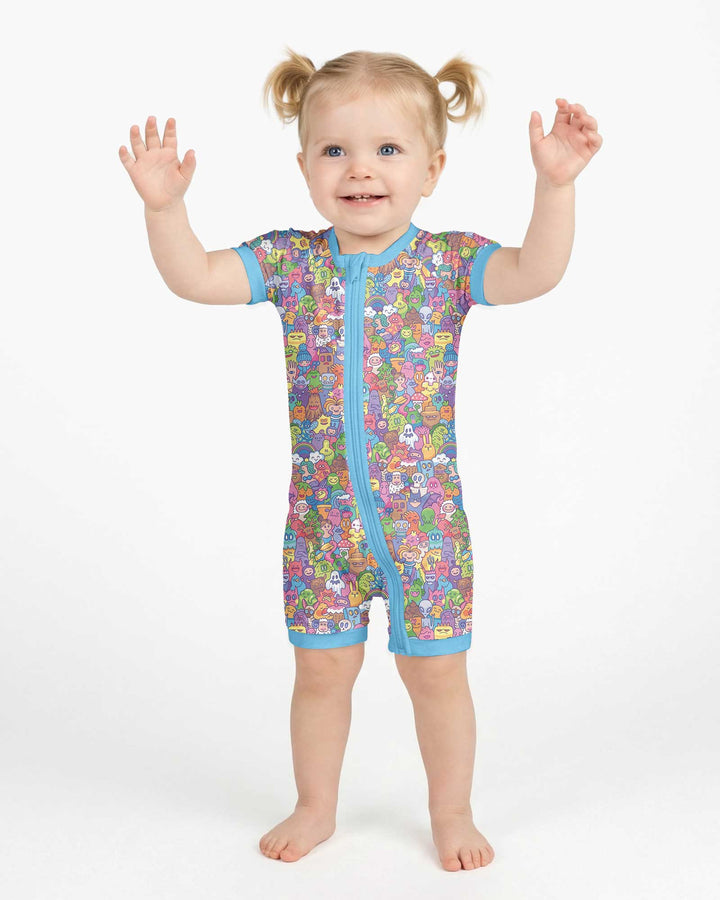 Doodle Characters Pastel Bamboo Shorty Zippy