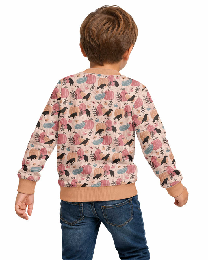 Pastel Pumpkin Patch Bamboo Crewneck Sweatshirt