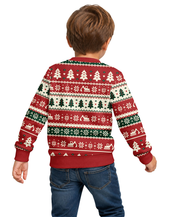 I Dig Christmas Ugly Bamboo Crewneck Sweatshirt