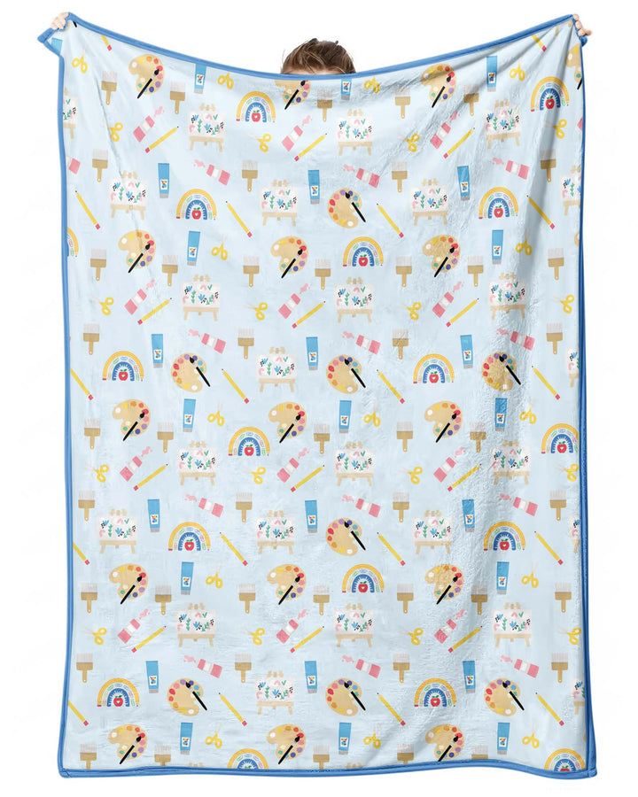 Custom Name When I Wake Up I Will Be Starting School Bamboo Blanket