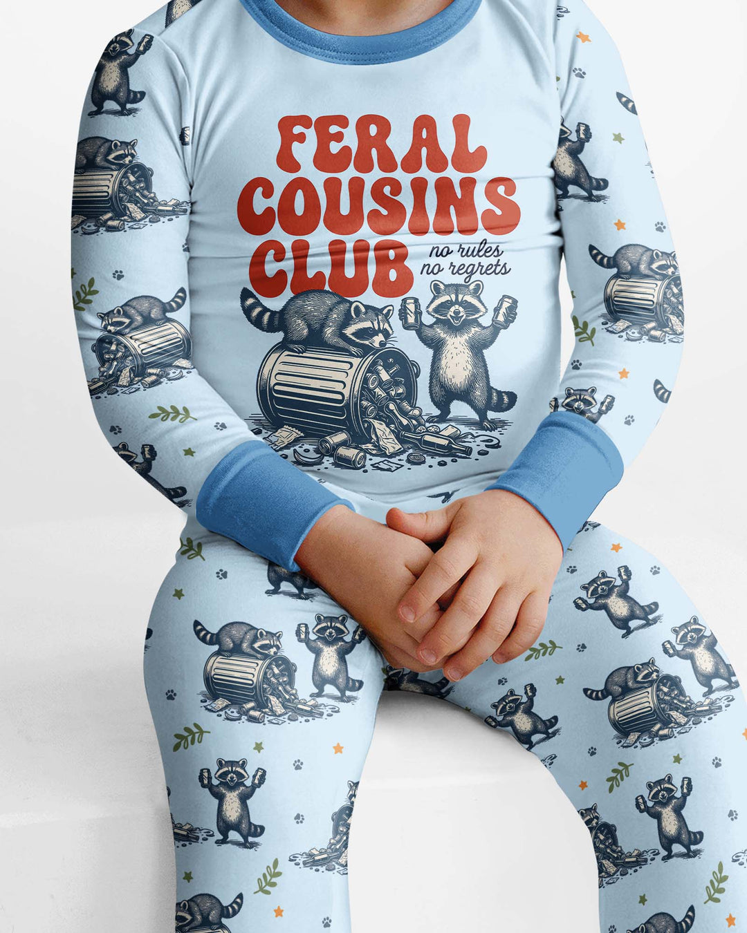 Feral Cousins Club Bamboo Two Piece Long Sleeve Pajama Set