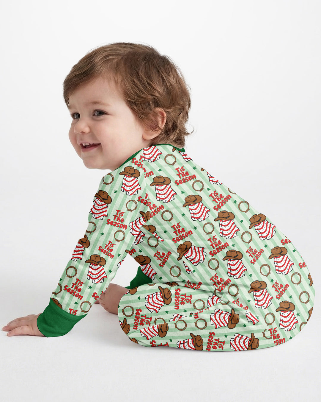 Western Christmas Tis the Season Bamboo Convertible Zippy