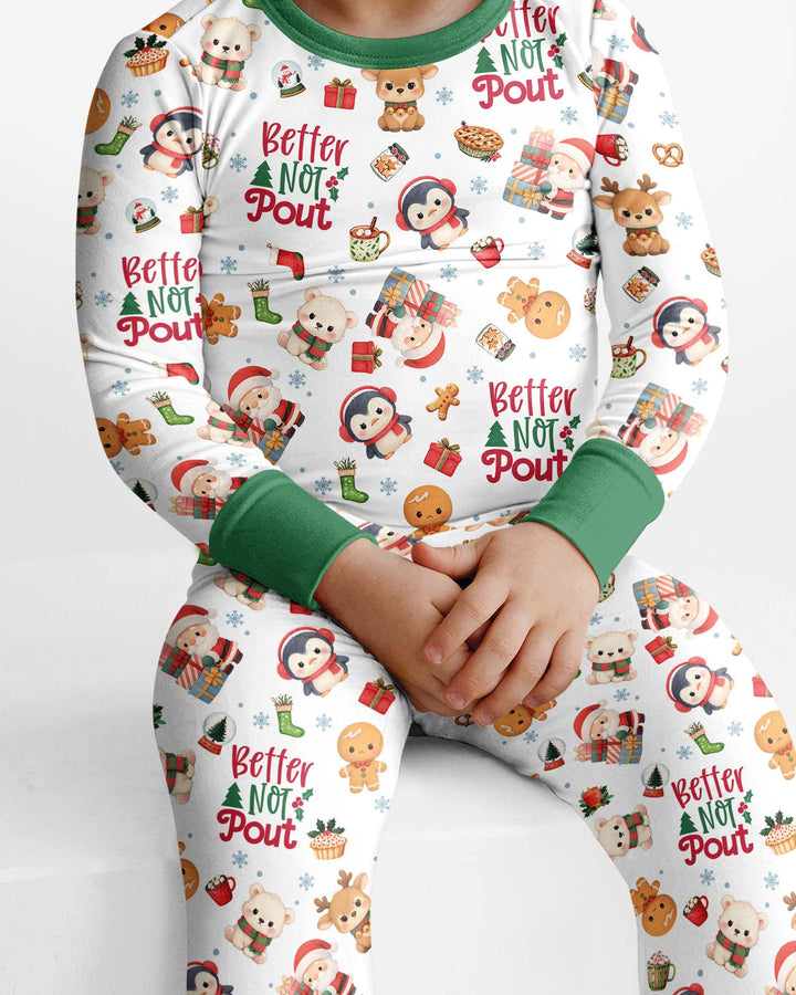 Better Not Pout Bamboo Two Piece Long Sleeve Pajama Set