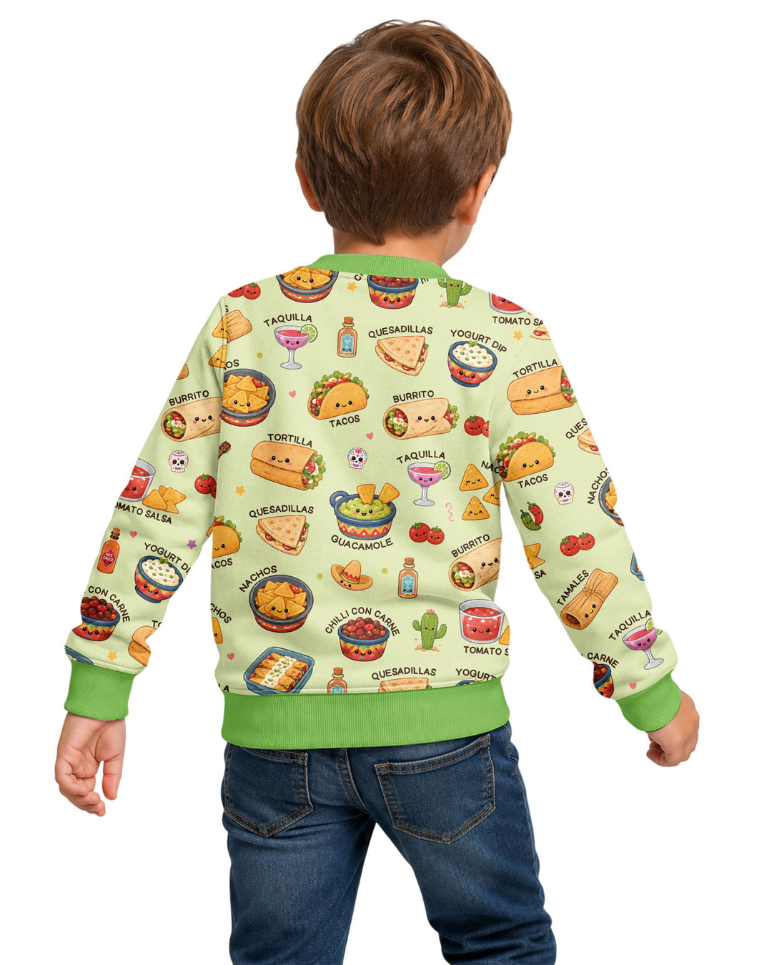 Kawaii Mexican Food Bamboo Crewneck Sweatshirt