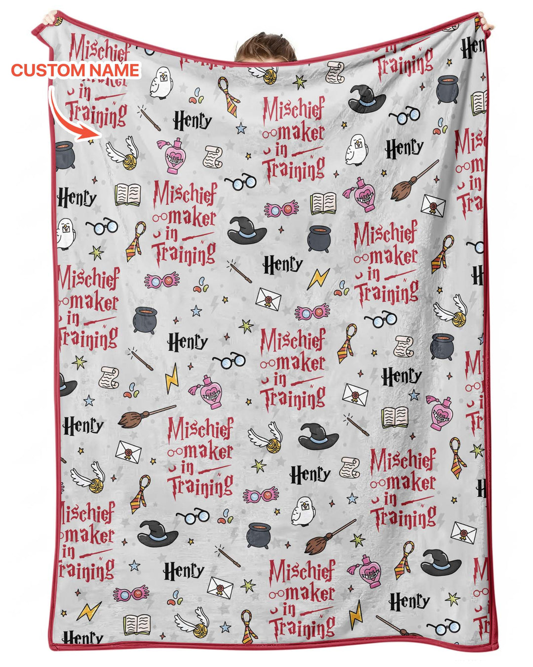 Custom Name Mischief Maker In Training Bamboo Blanket