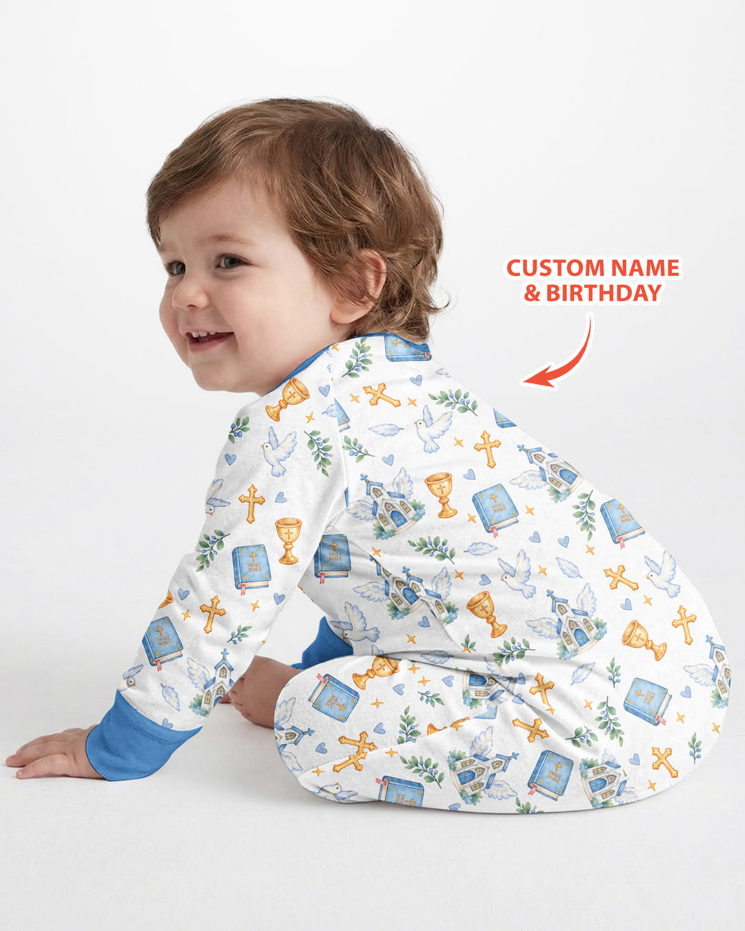 Personalized When I Wake Up It Will Be My Christening Day Bamboo Convertible Zippy
