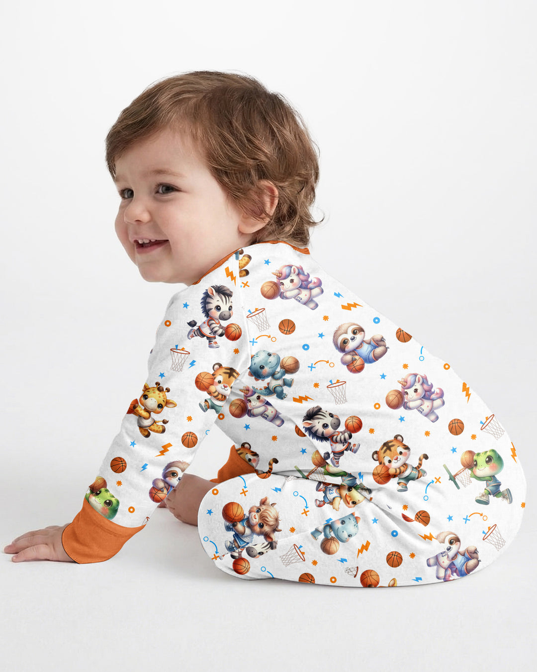 Cartoon Basketball Animals Bamboo Convertible Zippy