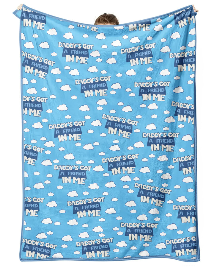 Daddy's Got A Friend In Me Bamboo Blanket