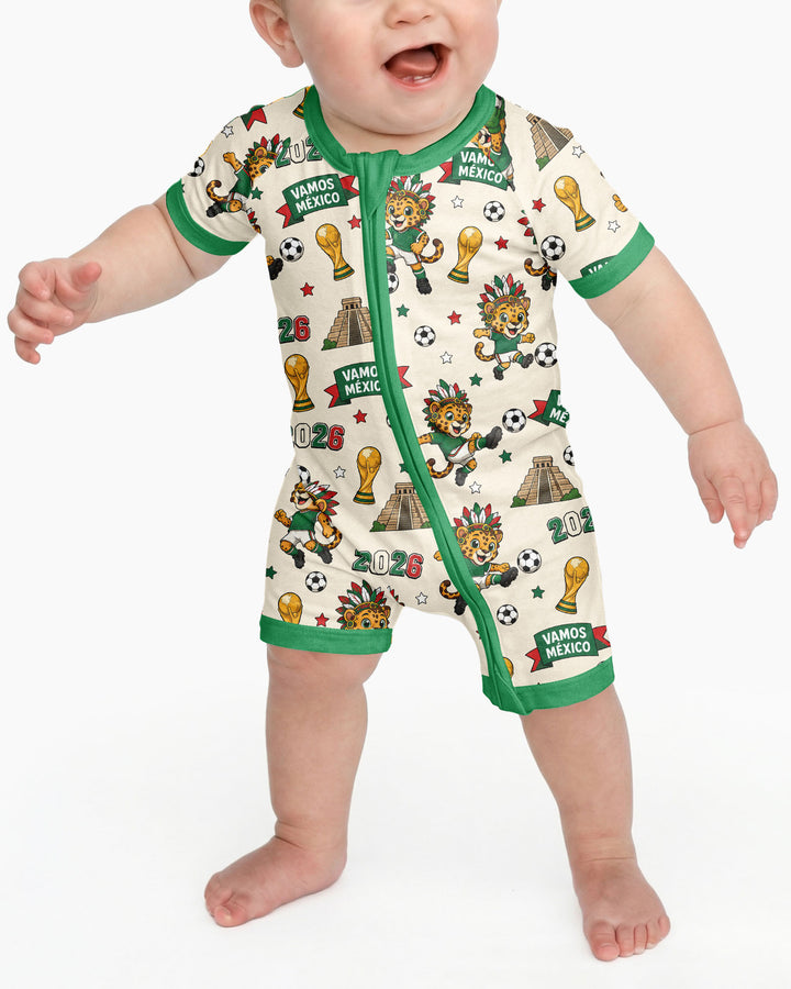 Jaguar 2026 Vamos Mexico Family Matching Bamboo Shorty Zippy