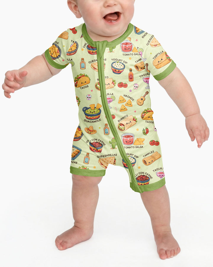 Kawaii Mexican Food Bamboo Shorty Zippy
