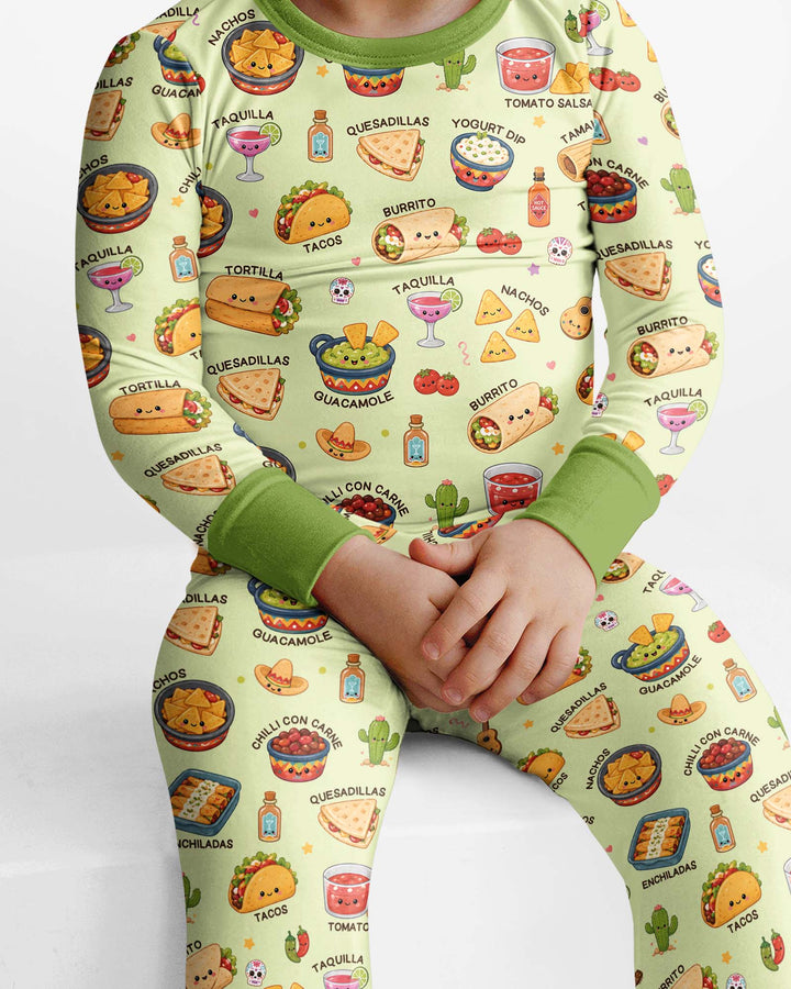 Template Bamboo Two Piece Long Sleeve Pyjamas Set