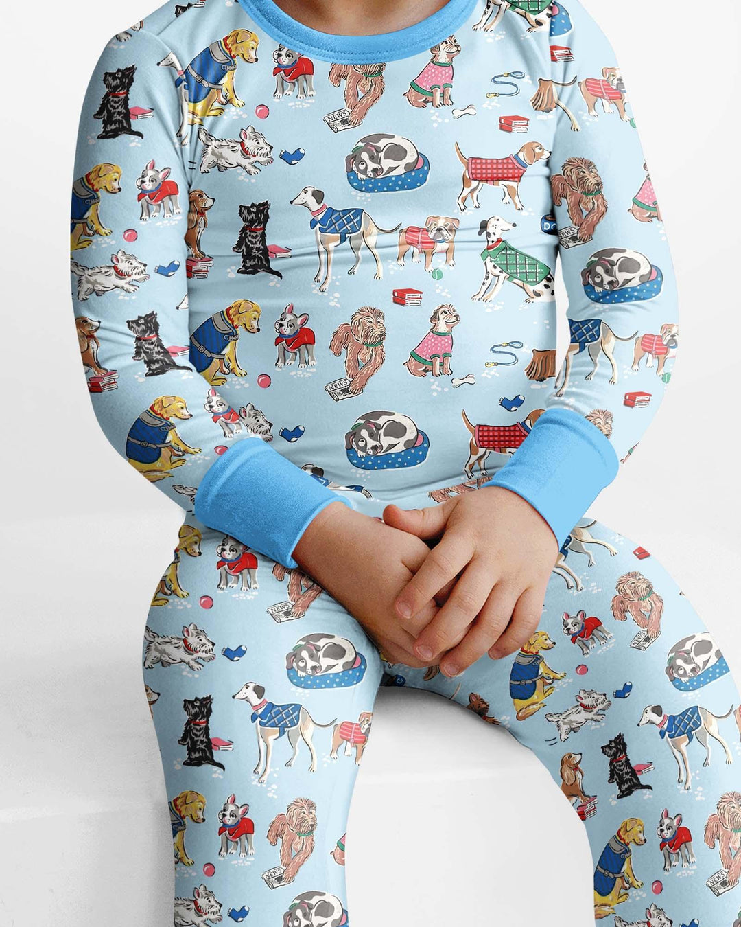 Best Bud Bark Family Matching Bamboo Two Piece Long Sleeve Pajama Set