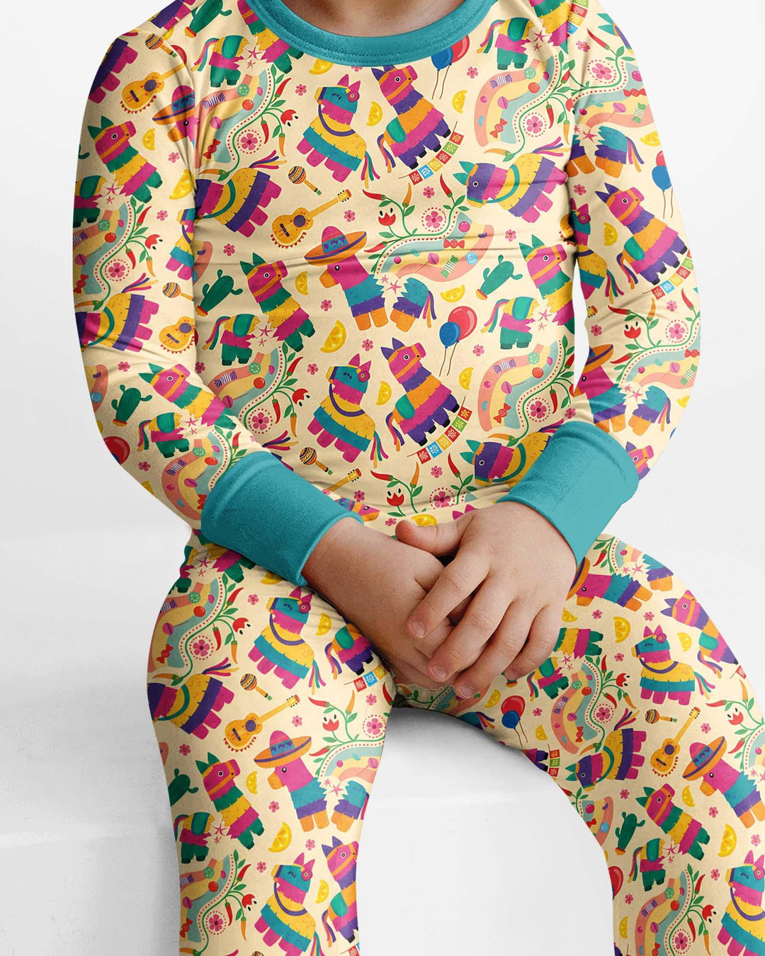 Template Bamboo Two Piece Long Sleeve Pyjamas Set