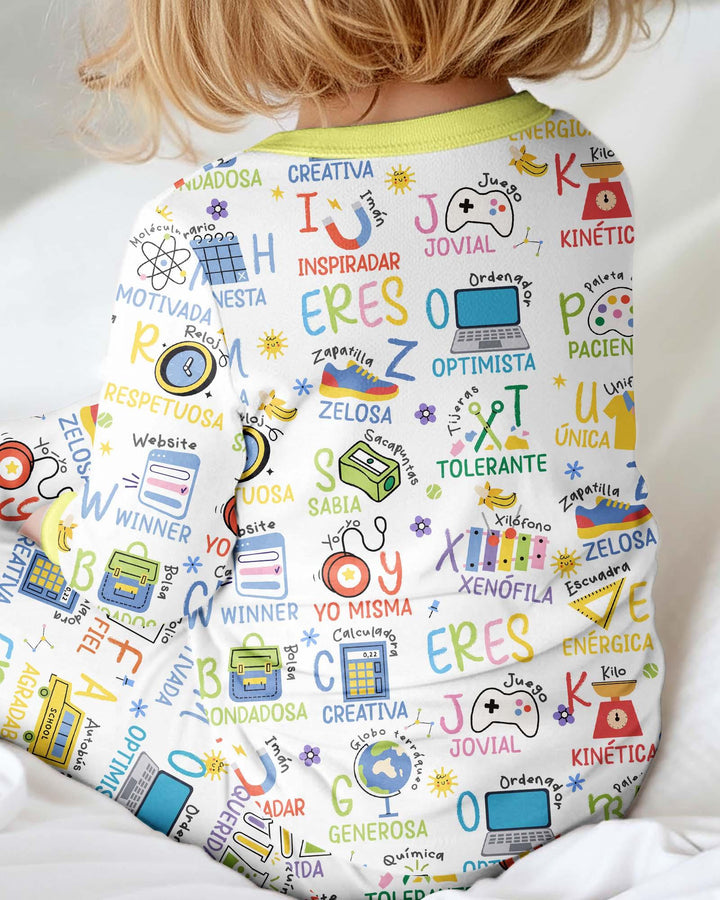 You Are Spanish Alphabet Version Bamboo Convertible Zippy