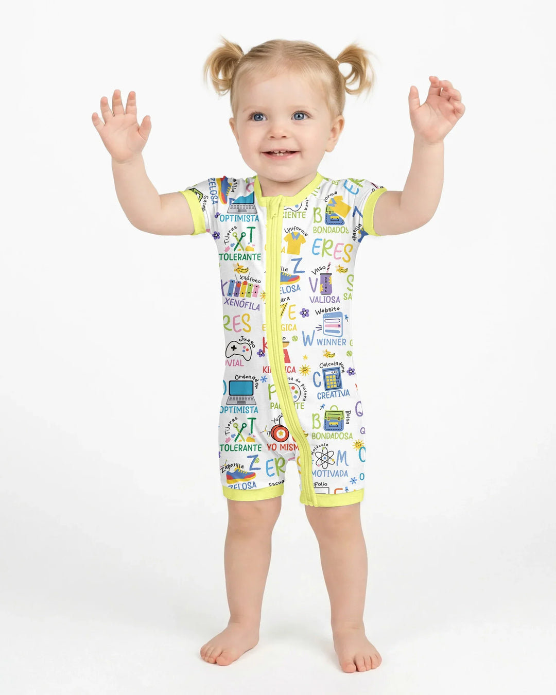 You Are Spanish Alphabet Version Bamboo Shorty Zippy