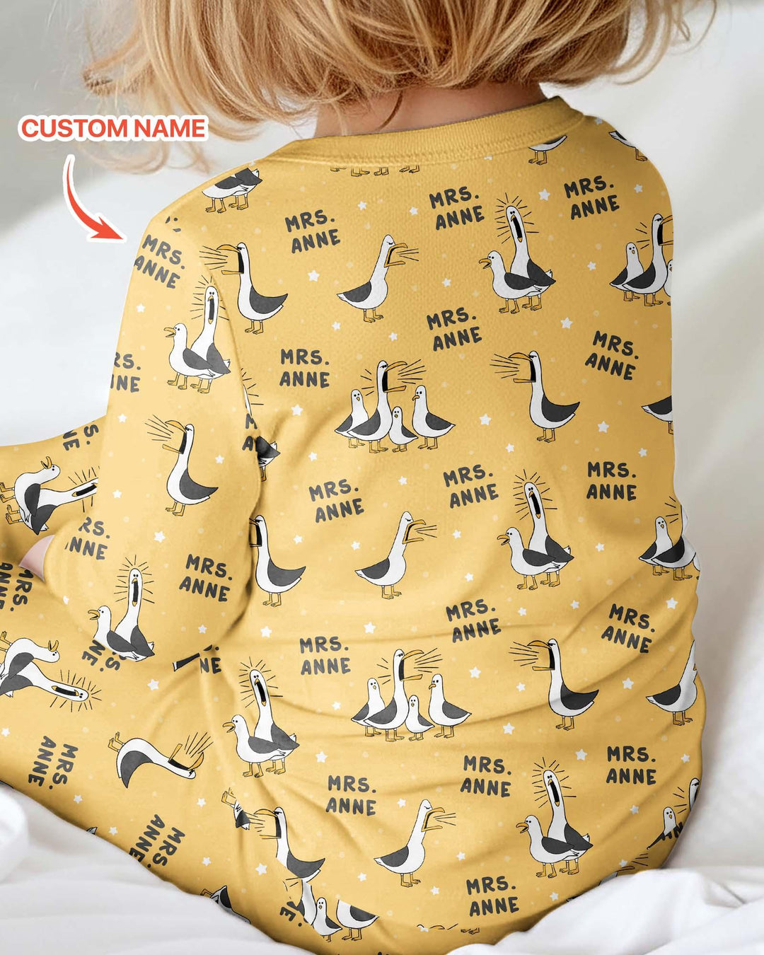 Custom Funny Seagulls Teacher Bamboo Convertible Zippy