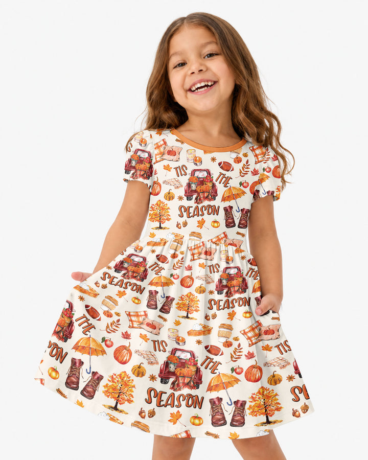 Fall Tis the Season Bamboo Twirl Dress