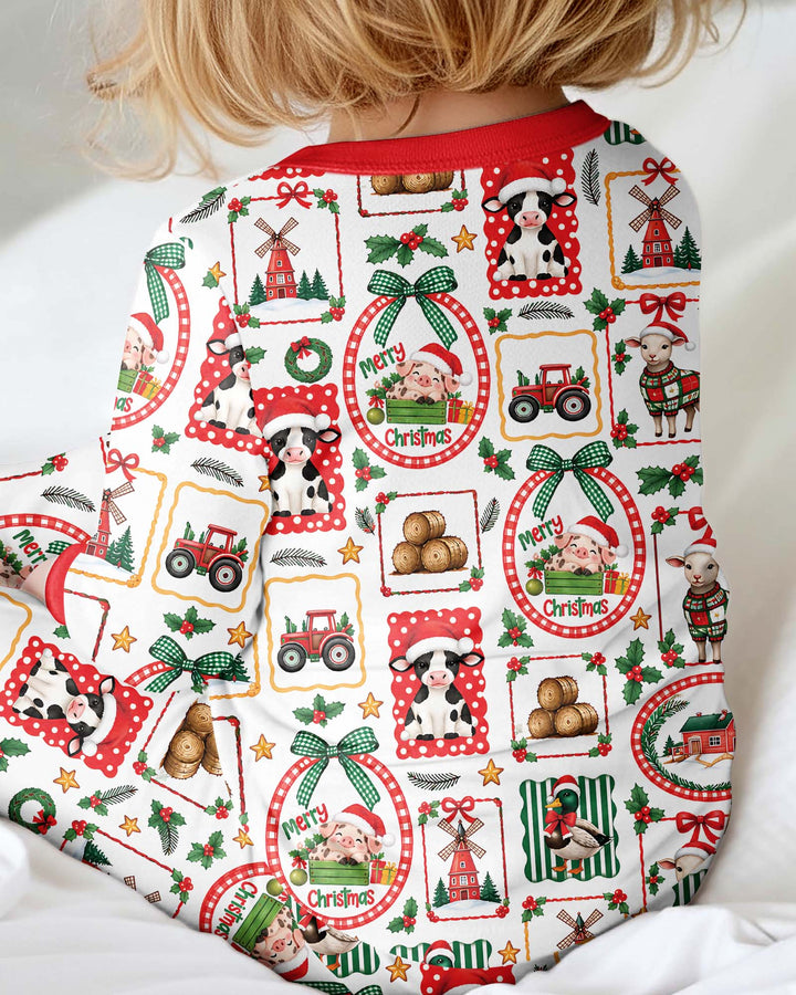 Christmas Farm Animals Bamboo Convertible Zippy