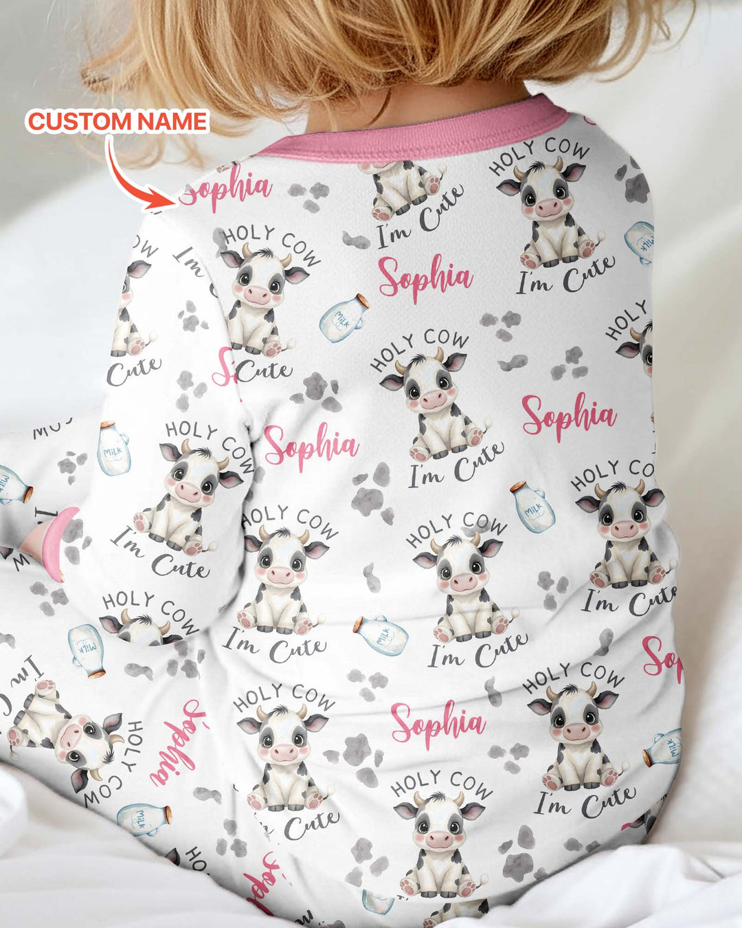 Holy Cow I'm Cute Custom Name Bamboo Convertible Zippy