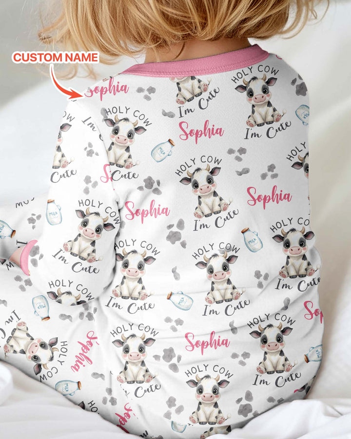 Holy Cow I'm Cute Custom Name Bamboo Convertible Zippy