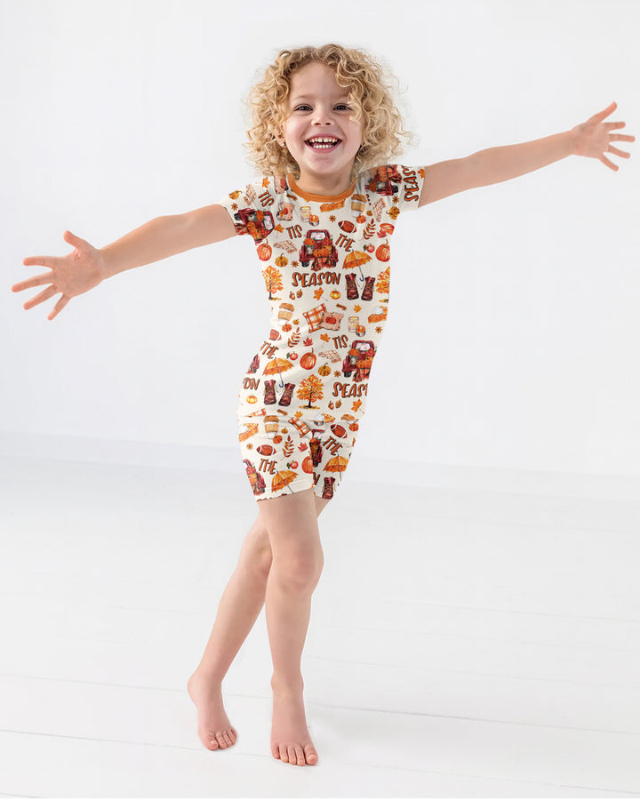 Template Bamboo Two Piece Short Sleeve Shorts Pyjamas Set