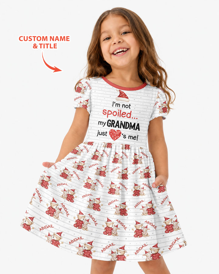 Custom Name I'm Not Spoiled Bamboo Twirl Dress