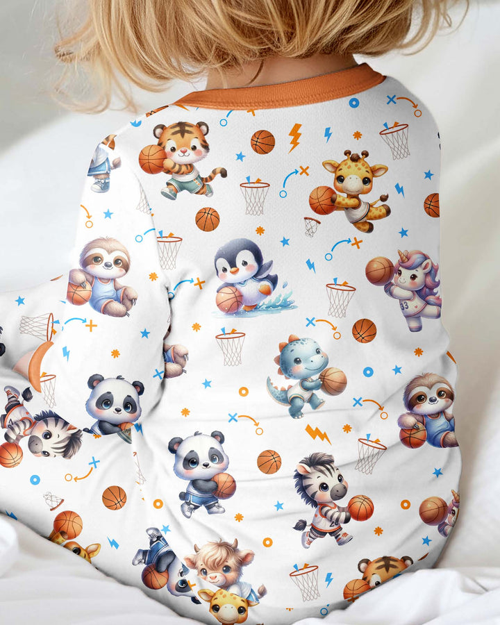 Cartoon Basketball Animals Bamboo Convertible Zippy