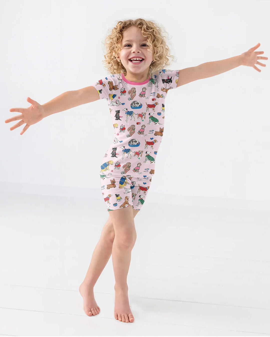 Best Bud Bark Family Matching Bamboo Two Piece Short Sleeve Shorts Pajama Set