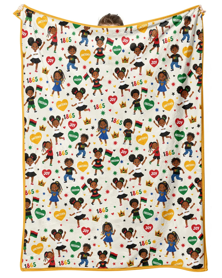 Celebrate Juneteenth Freedom Bamboo Blanket