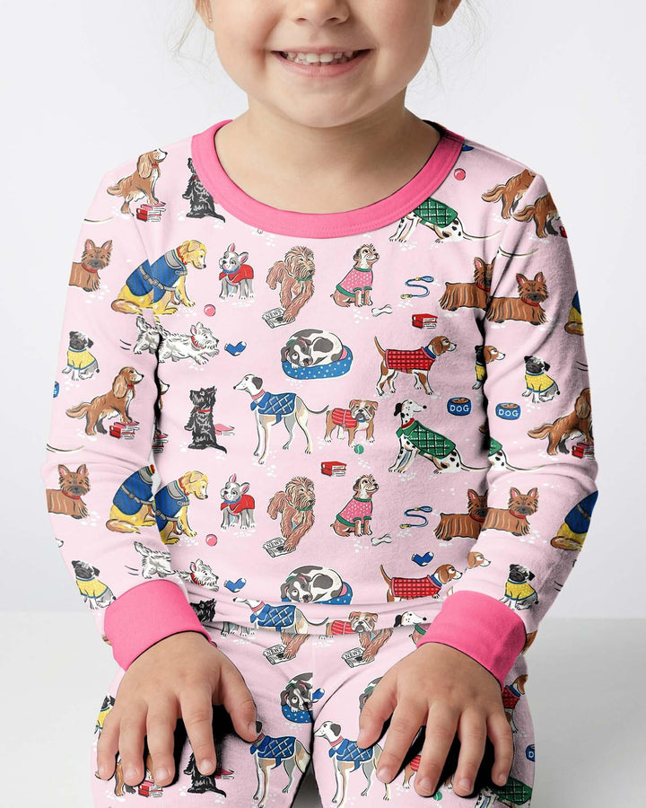 Best Bud Bark Family Matching Bamboo Two Piece Long Sleeve Pajama Set