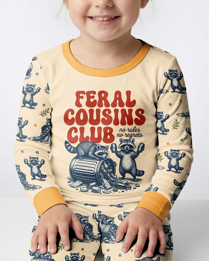 Feral Cousins Club Bamboo Two Piece Long Sleeve Pajama Set