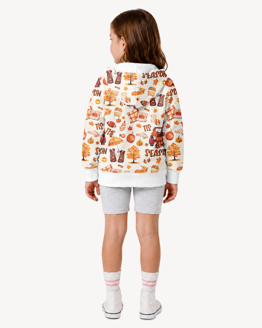 Fall Tis the Season Bamboo Zip Hoodie