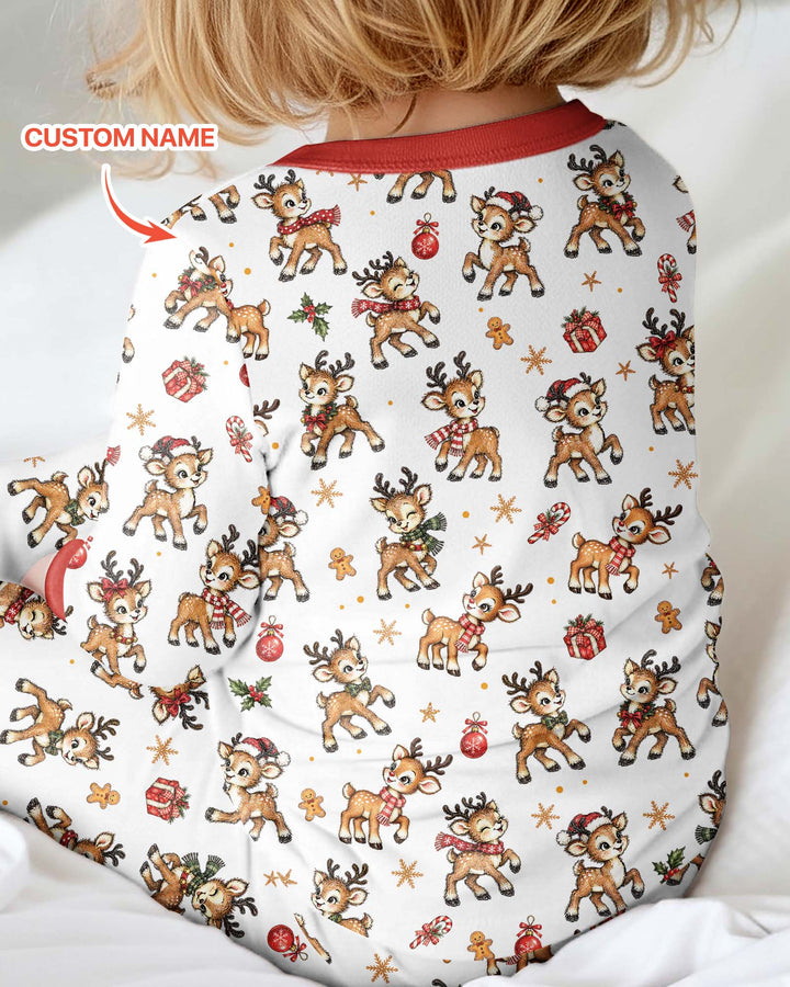 Reindeer Santa Boop Custom Name Bamboo Convertible Zippy