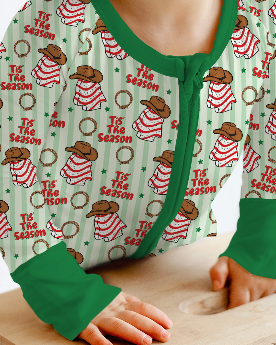 Western Christmas Tis the Season Bamboo Convertible Zippy